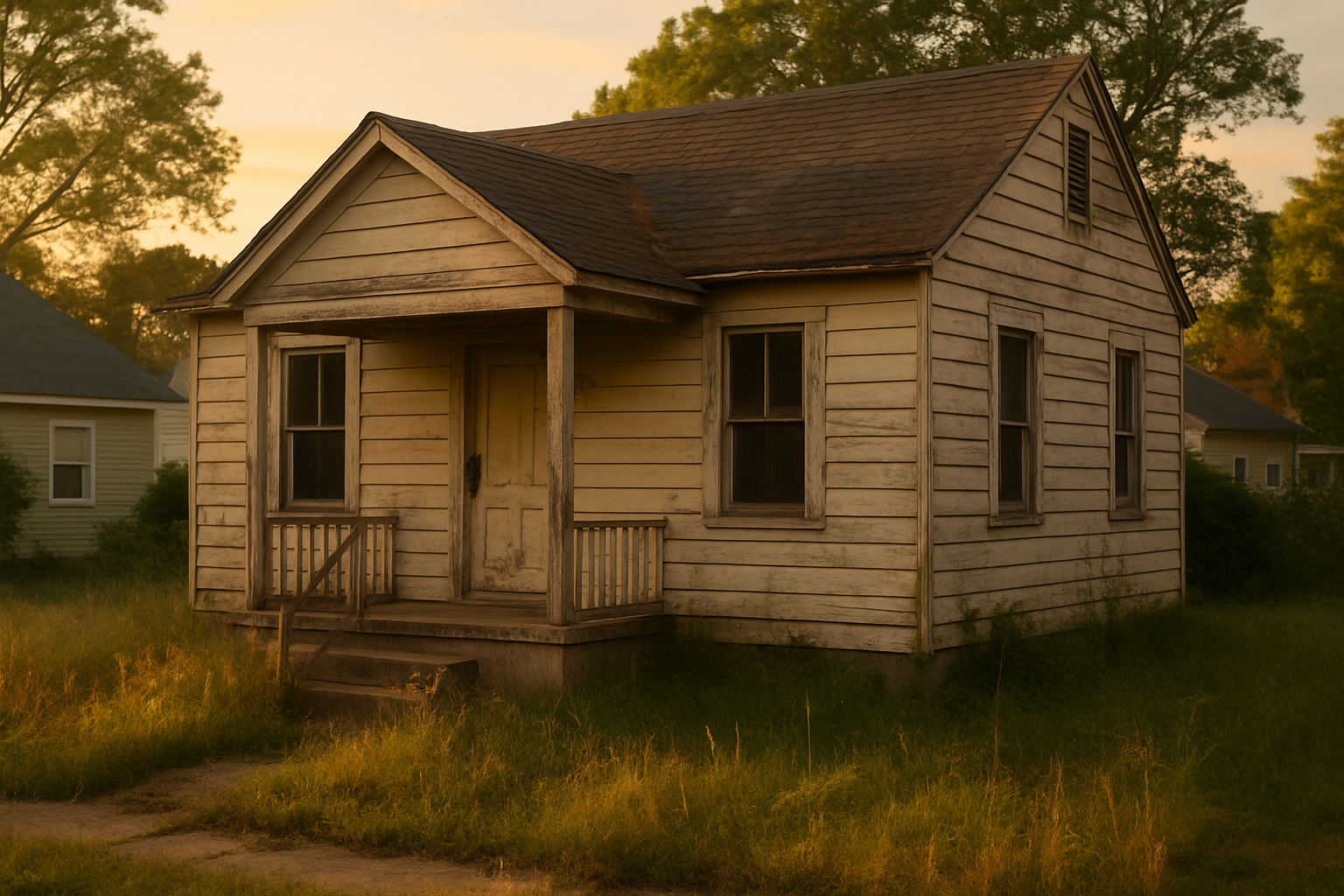 An older Hampton Roads house that needs work, bought as-is